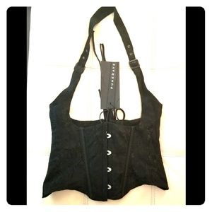 Steampunk underbust corset halter top